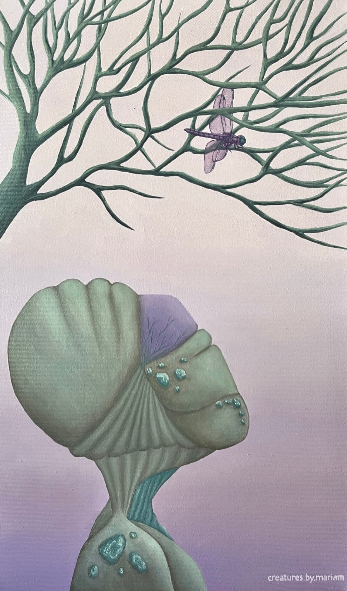 The Quiet Encounter, painting by Mariam Muravei-Olkhovaia